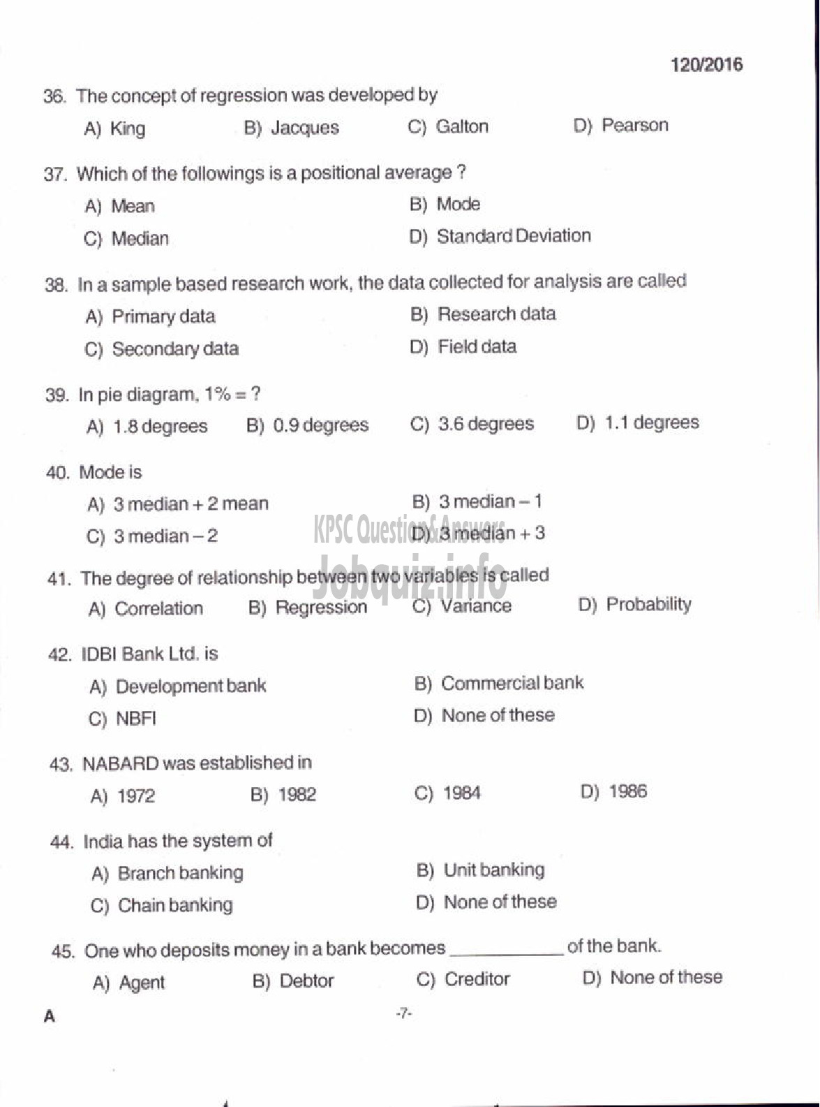 Kerala PSC Question Paper - ACCOUNTANT GR III KERALA STATE COIR CORPORATION LTD-5