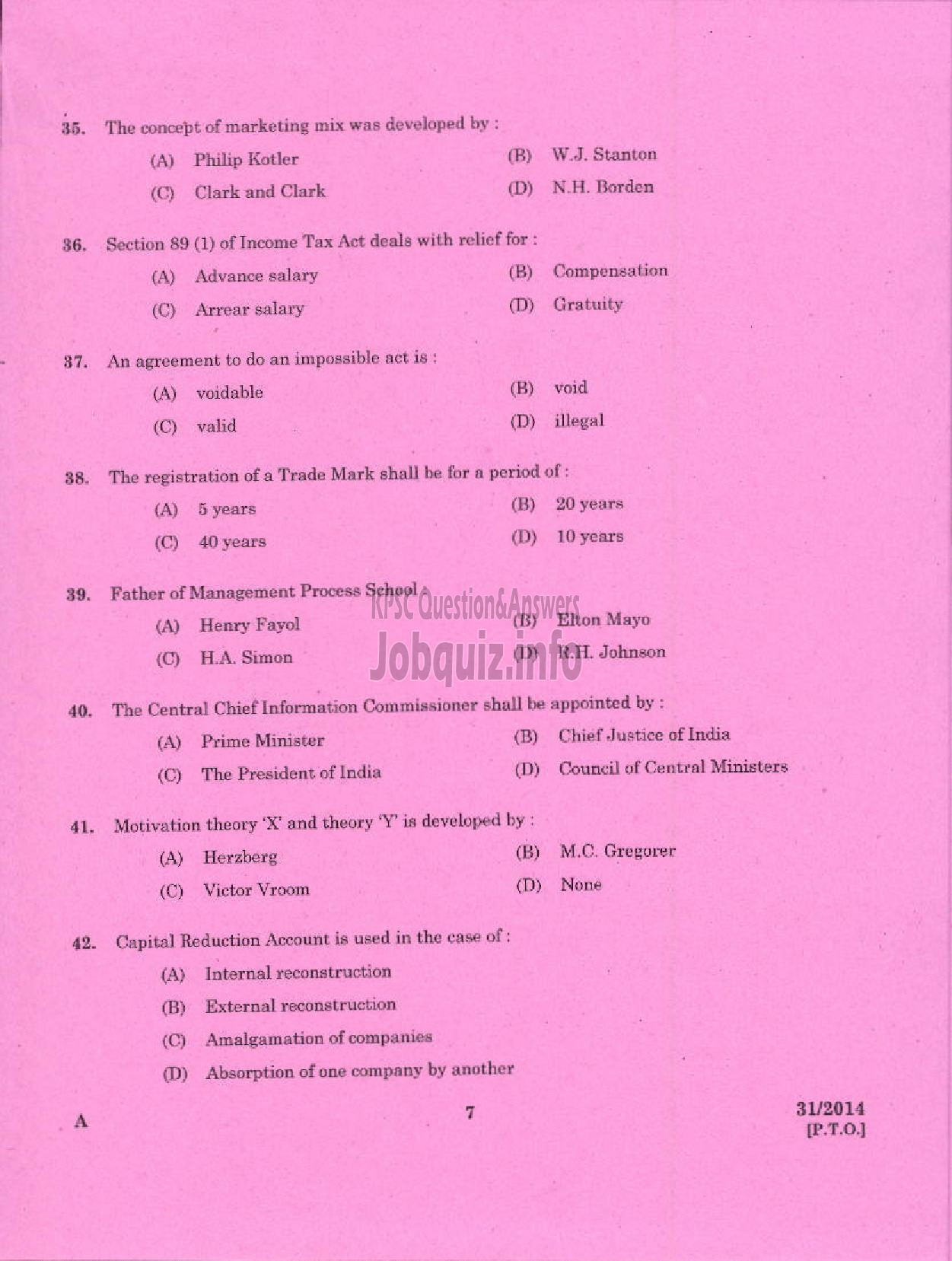 Kerala PSC Question Paper - ACCOUNTANT KERALA STATE INDUSTRIAL ENTERPRISES LIMITED-5