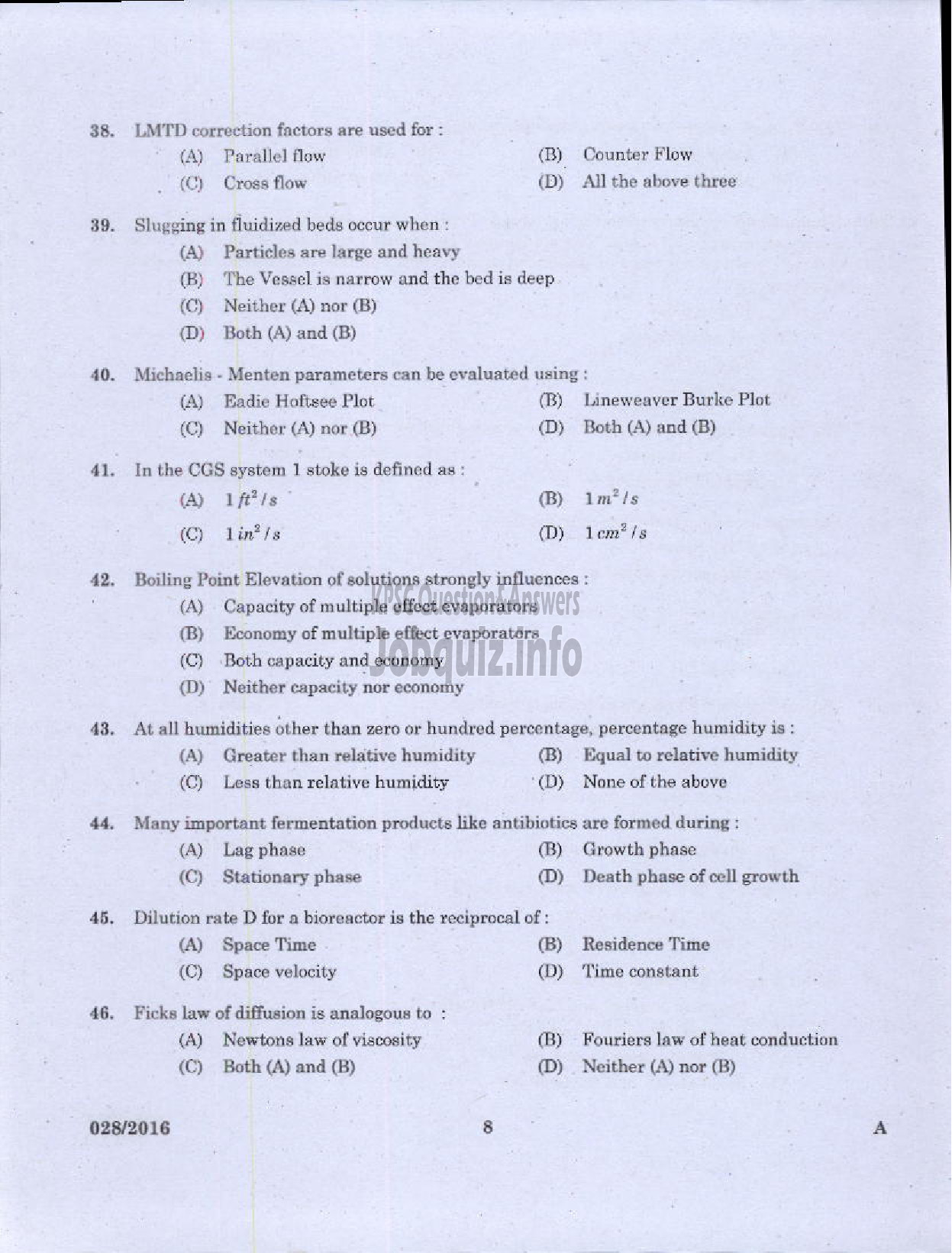 Kerala PSC Question Paper - ASSISTANT ENGINEER DIRECT/BY TRANSFER KERALA WATER AUTHORITY-6