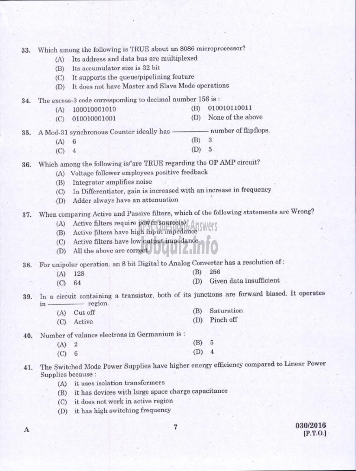 Kerala PSC Question Paper - ASSISTANT ENGINEER ELECTRICAL HARBOUR ENGINEERING-5