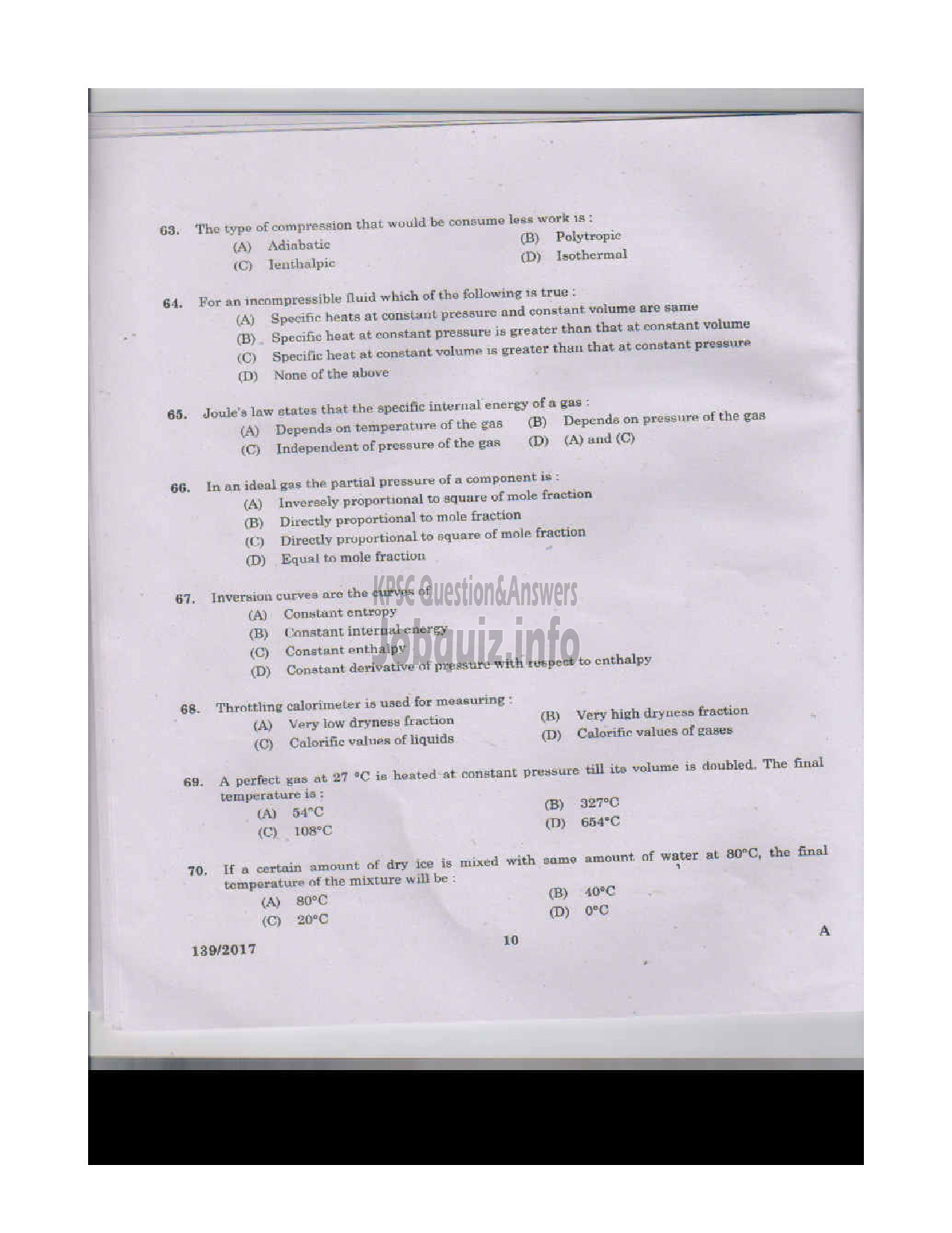Kerala PSC Question Paper - ASSISTANT ENGINEER GROUND WATER DEPARTMENT-9