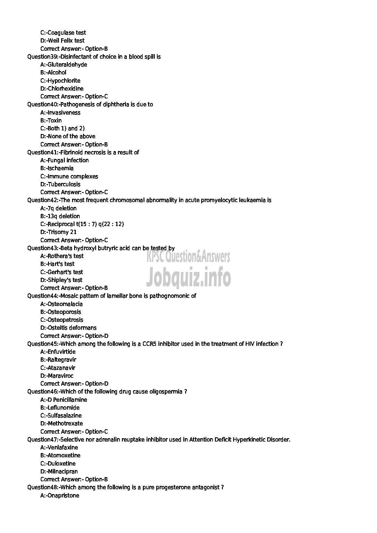 Kerala PSC Question Paper - ASSISTANT INSURANCE MEDICAL OFFICER-5