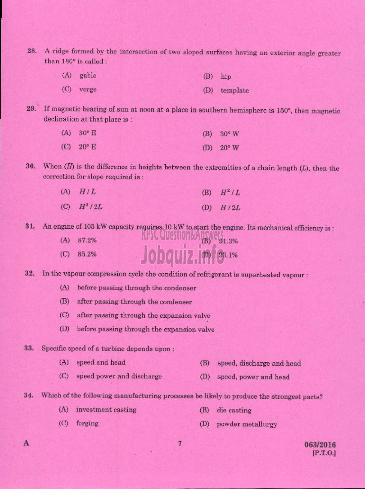 Kerala PSC Question Paper - ASSISTANT PROFESSOR IN ELECTRICAL AND ELECTRONICS ENGINEERING TECHNICAL EDUCATION ENGINEERING COLLEGES-5