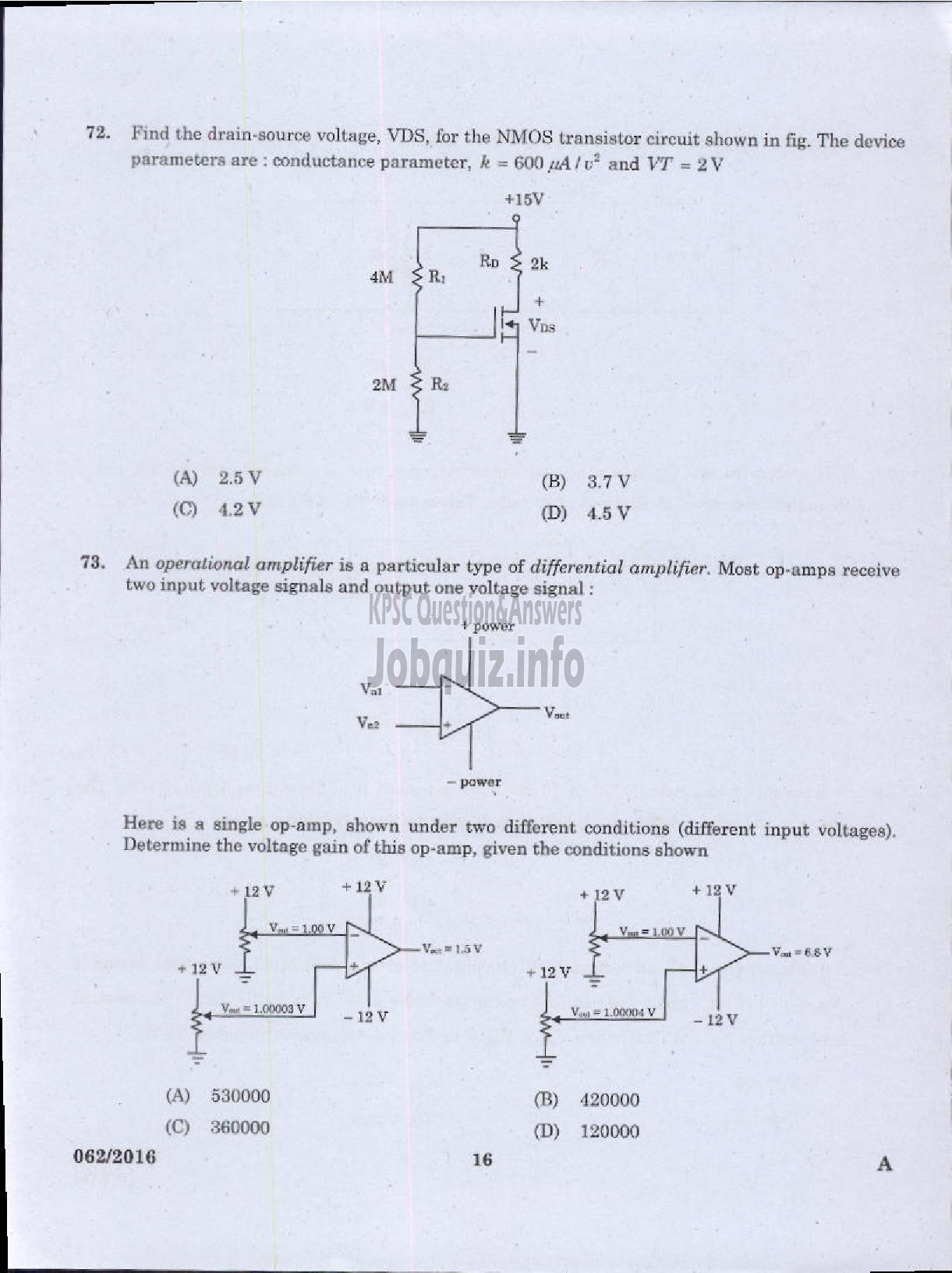 Kerala PSC Question Paper - ASSISTANT PROFESSOR IN ELECTRONICS AND COMMUNICATION ENGINEERING TECHNICAL EDUCATION ENGINEERING COLLEGES-14