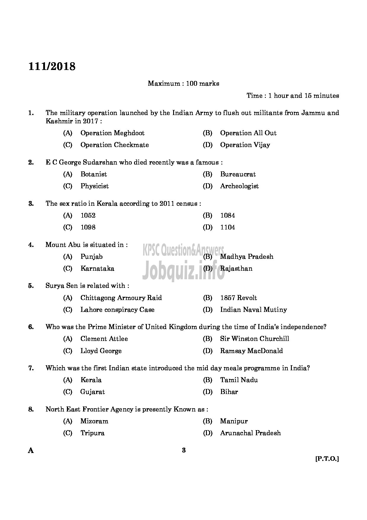 Kerala PSC Question Paper - ASSISTANT PROFESSOR IN GENERAL MEDICINE MEDICAL EDUCATION-1