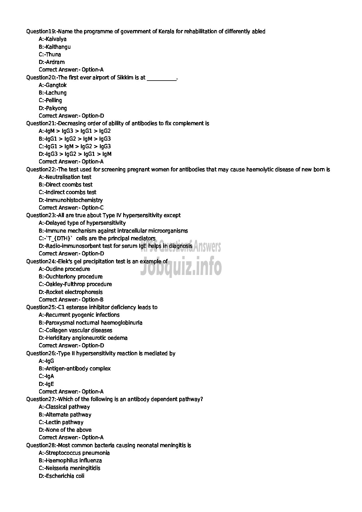 Kerala PSC Question Paper - ASSISTANT PROFESSOR IN MICROBIOLOGY CAT NO 31 2018 NCA MEDICAL EDUCATION-3