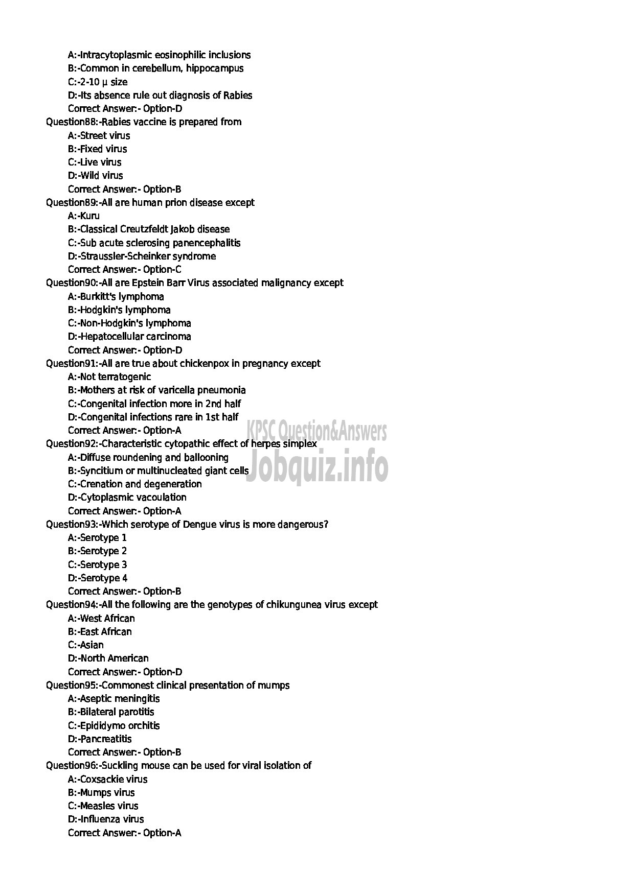 Kerala PSC Question Paper - ASSISTANT PROFESSOR IN MICROBIOLOGY CAT NO 31 2018 NCA MEDICAL EDUCATION-10