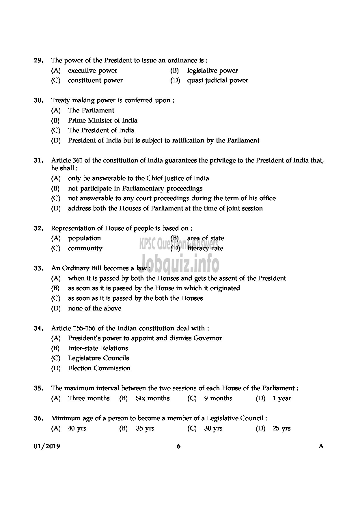 Kerala PSC Question Paper - ASSISTANT PUBLIC PROSECUTOR GR II KERALA STATE ASSISTANT PUBLIC PROSECUTORS SERVICE-6