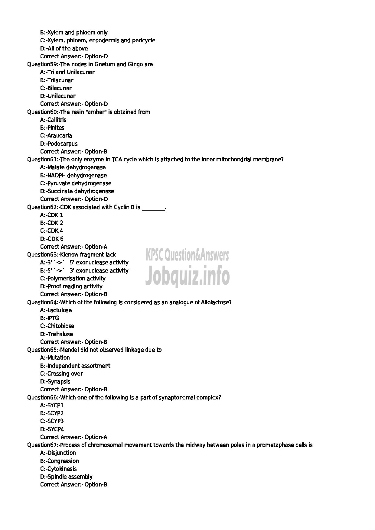 Kerala PSC Question Paper - ASSISTANT TO THE PHARMACOGNOSY OFFICER AYURVEDA MEDICA EDUCATION-7