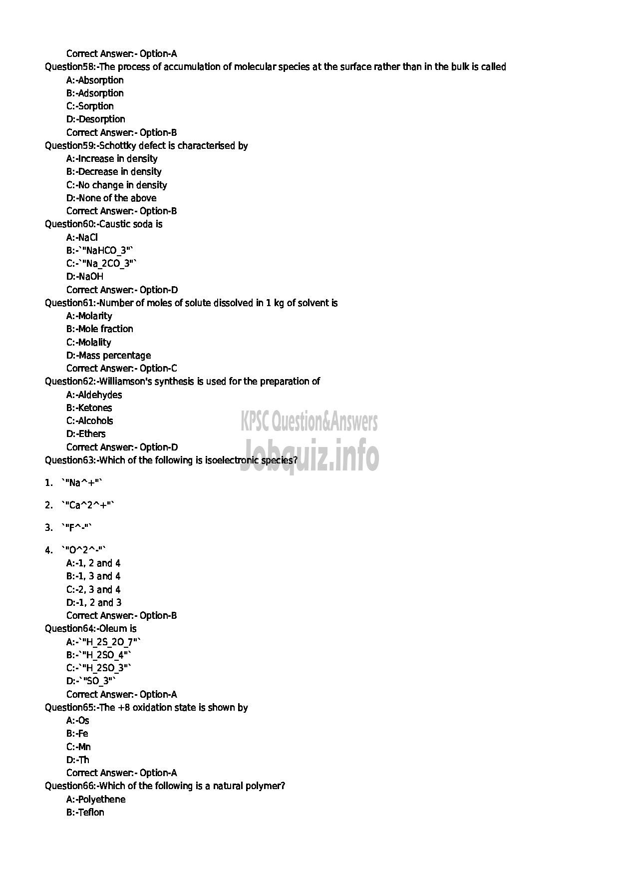 Kerala PSC Question Paper - ASSITANT TESTER CUM GAUGER MALABAR CEMMENTS LTD-7