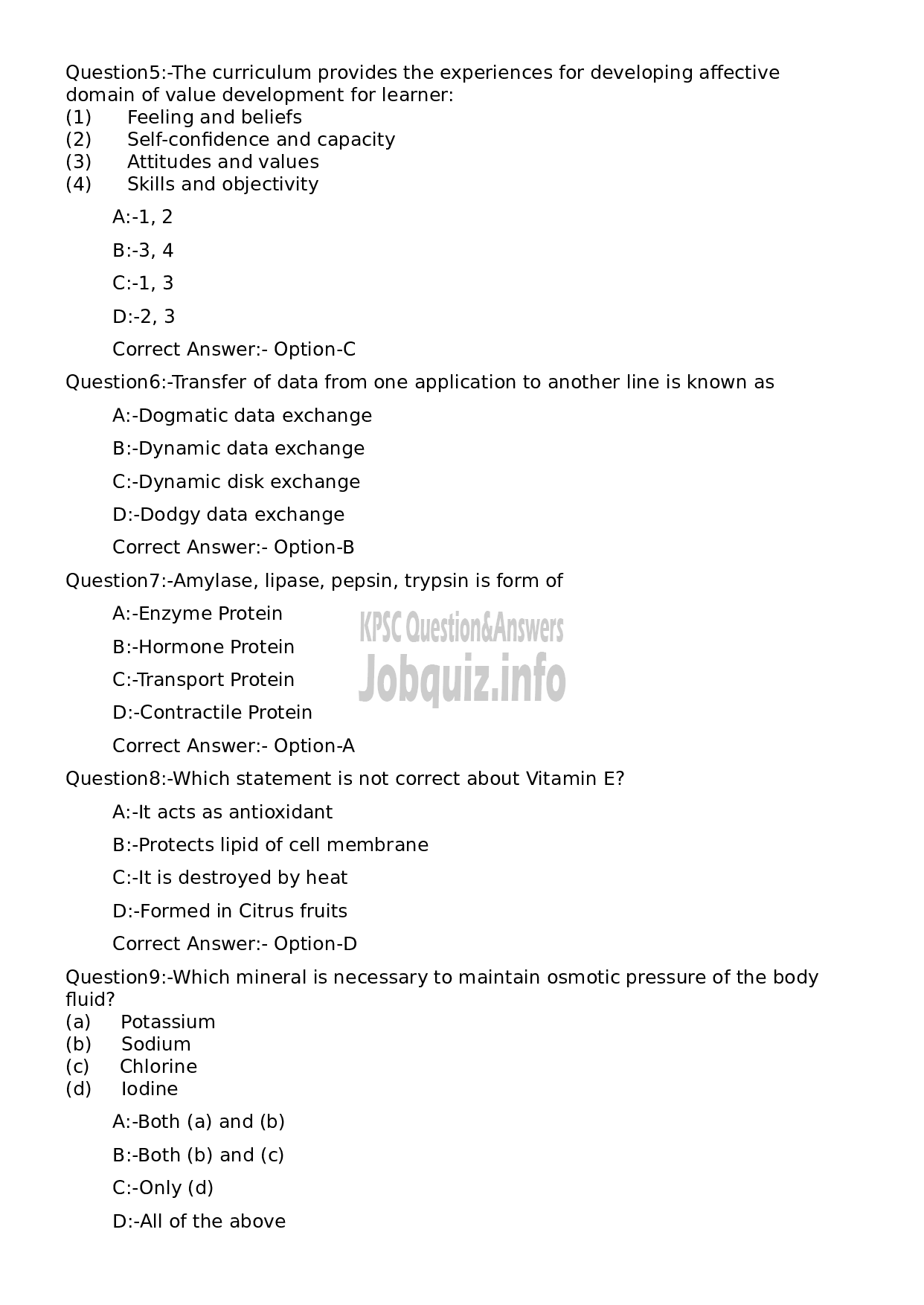 Kerala PSC Question Paper - Additional Director-2