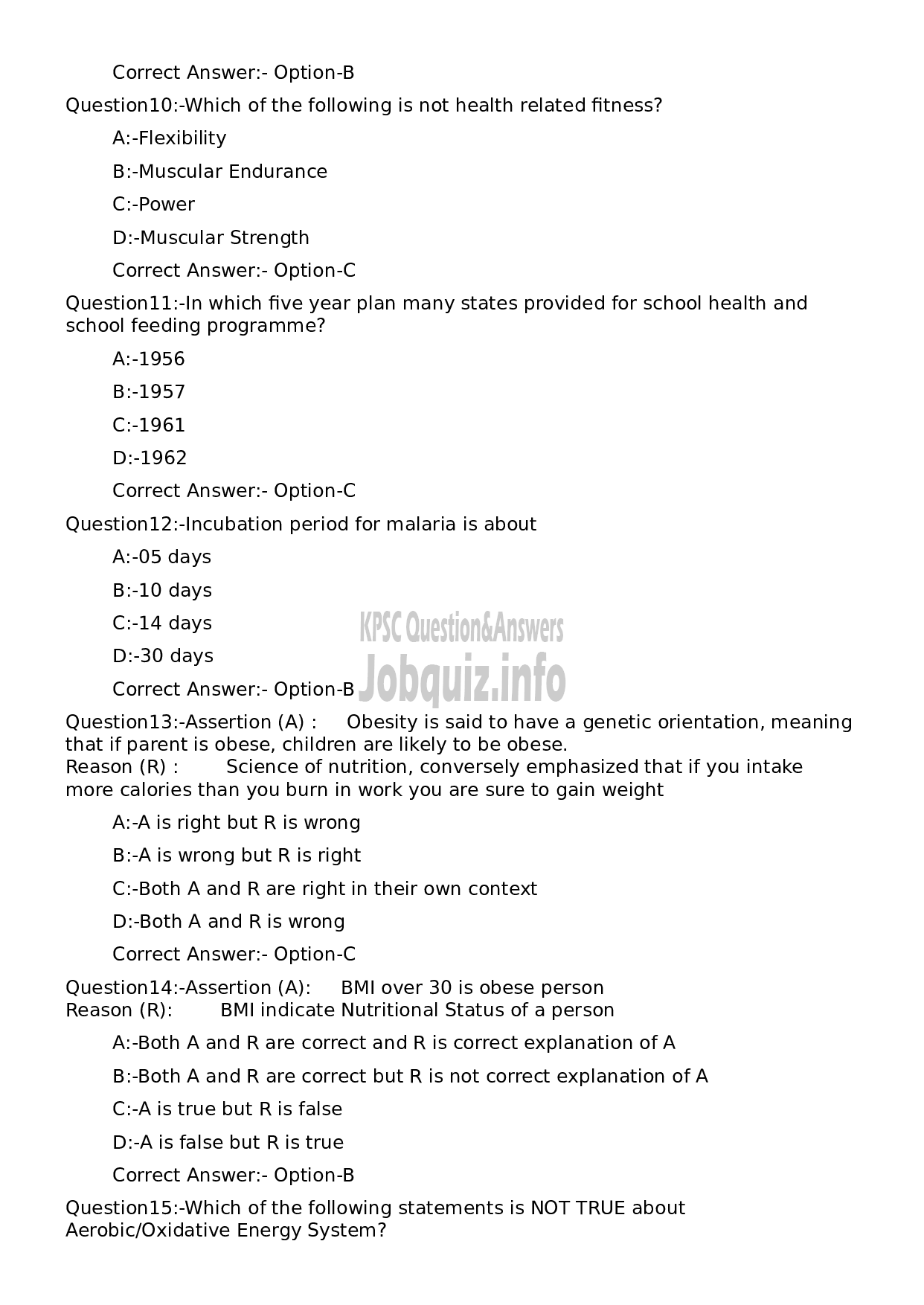 Kerala PSC Question Paper - Additional Director-3