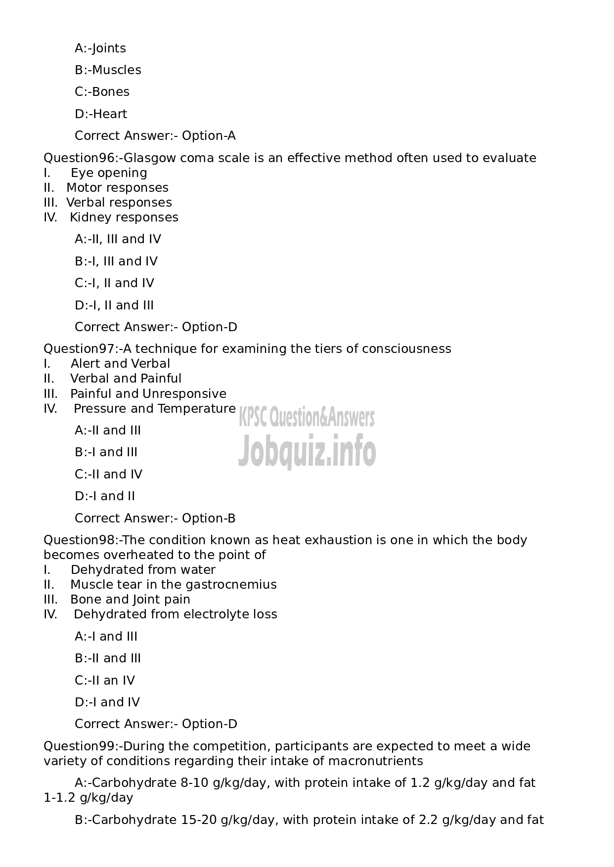 Kerala PSC Question Paper - Additional Director-21