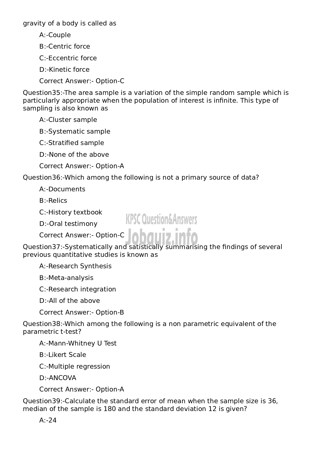 Kerala PSC Question Paper - Additional Director-8