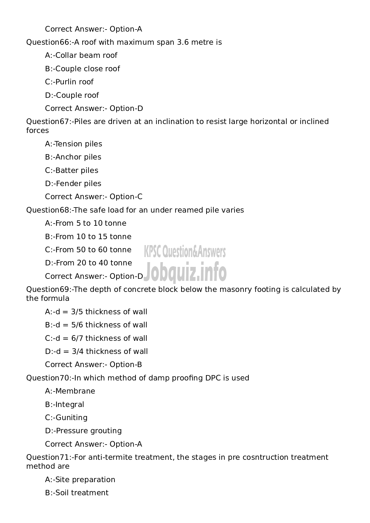 Kerala PSC Question Paper - Architectural Draftsman Grade II-13