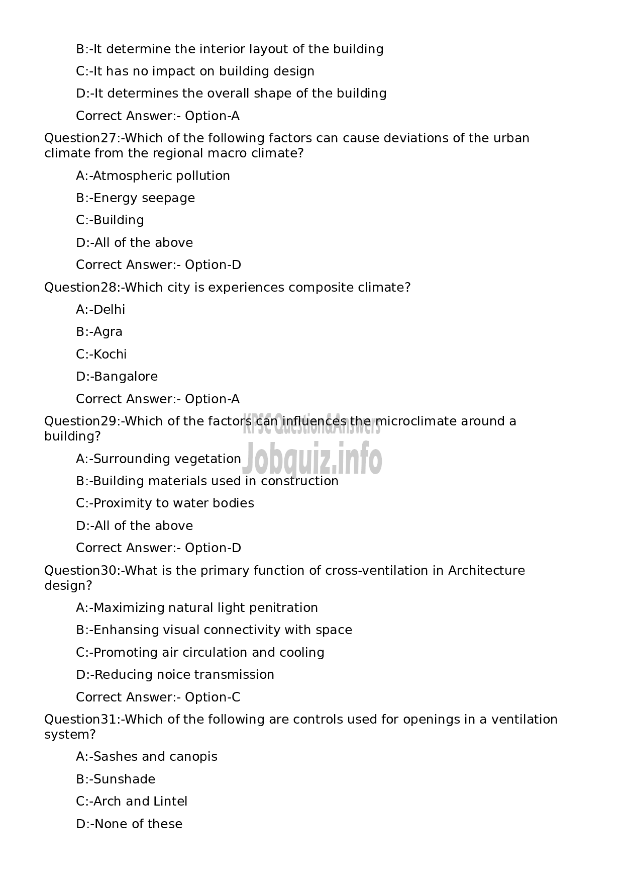 Kerala PSC Question Paper - Architectural Draftsman Grade II-6