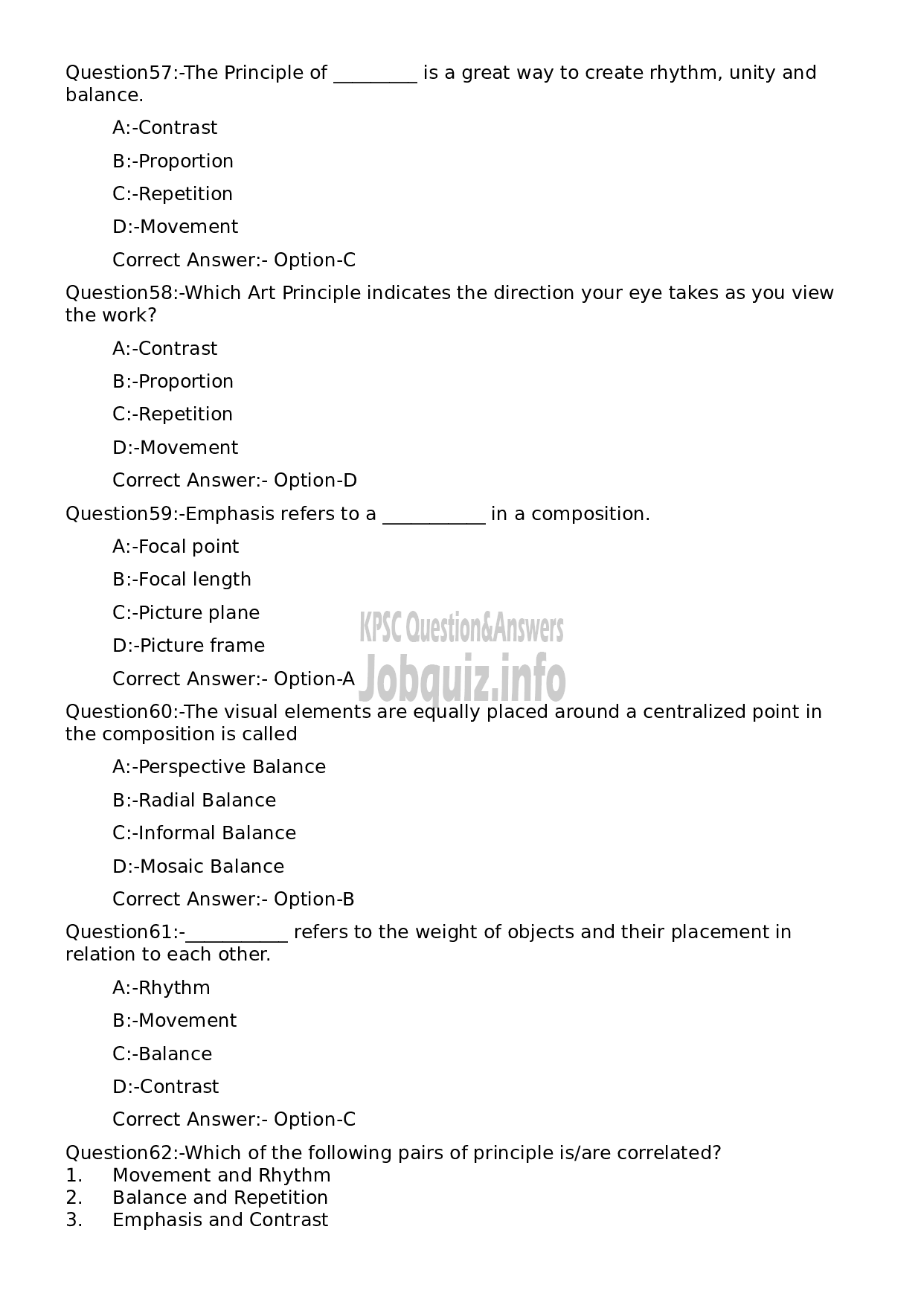 Kerala PSC Question Paper - Artist Modeller-11