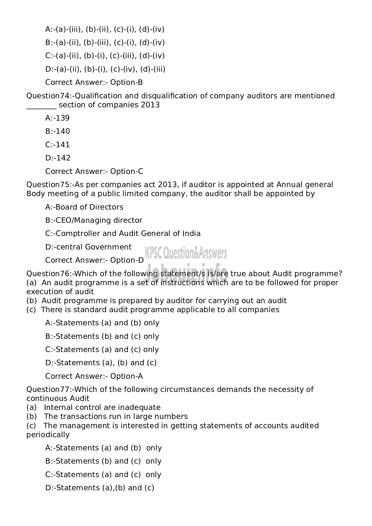 Kerala PSC Question Paper - Assistant Accounts Officer-18