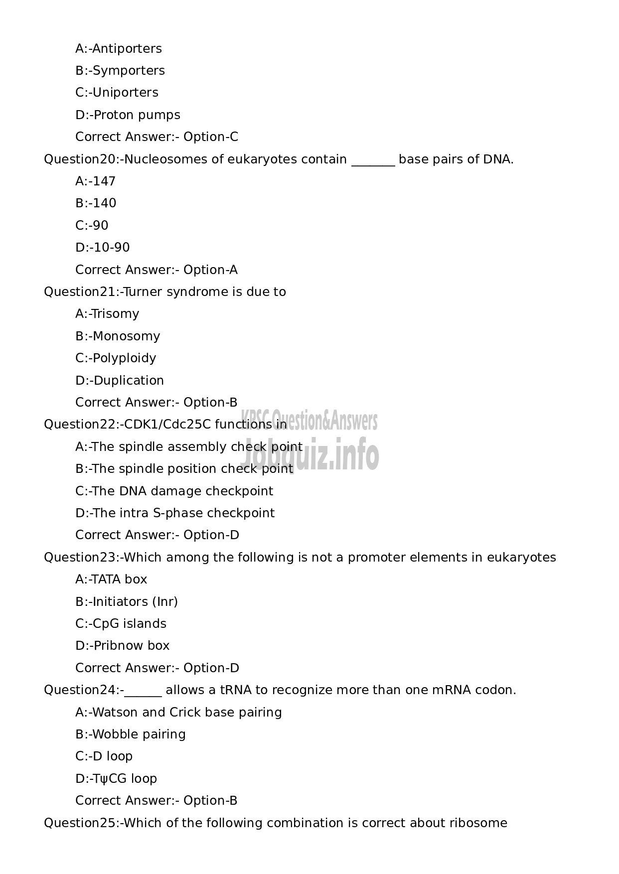 Kerala PSC Question Paper - Assistant Director (Biology)-5