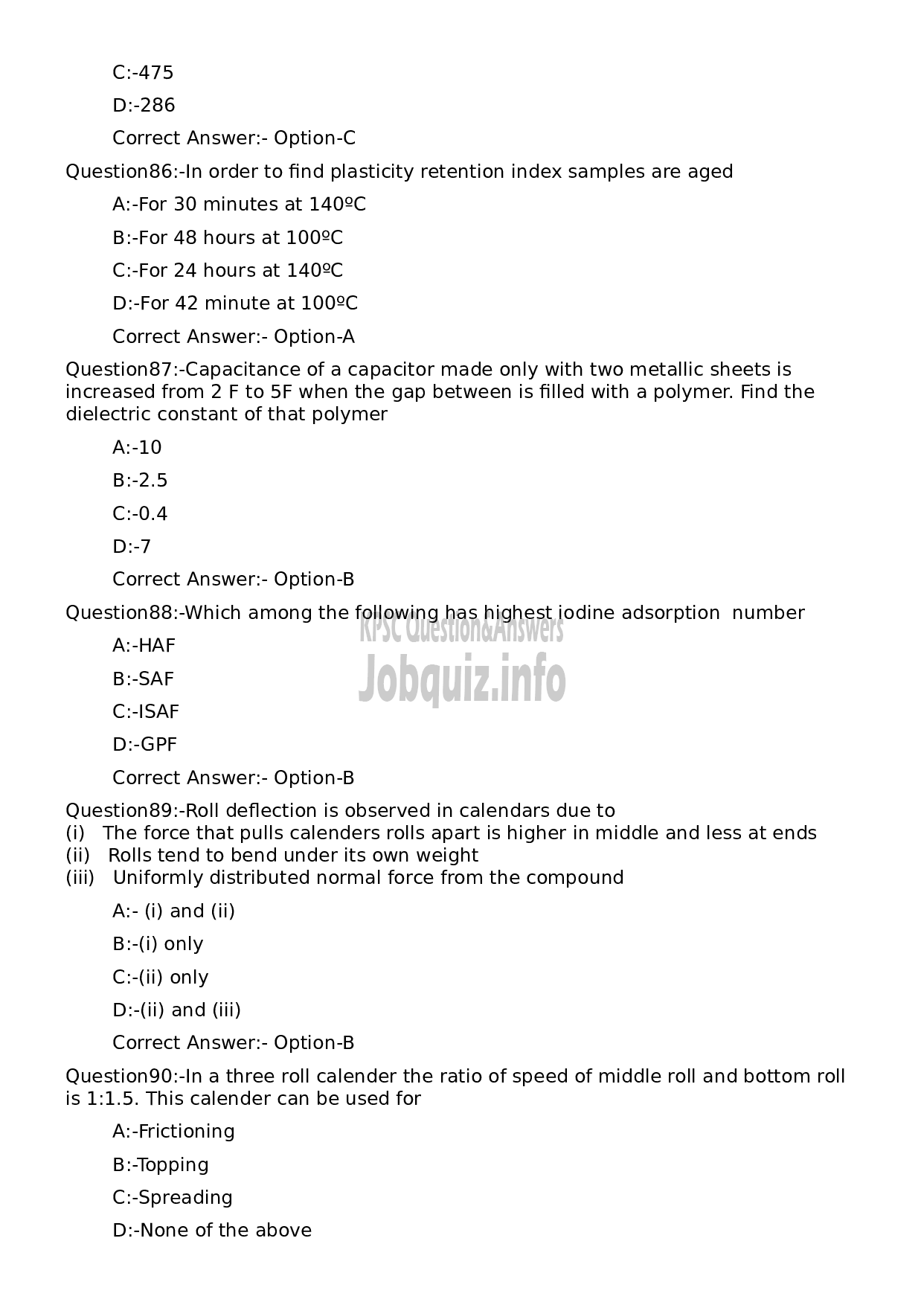 Kerala PSC Question Paper - Assistant Director (Plastic)-17