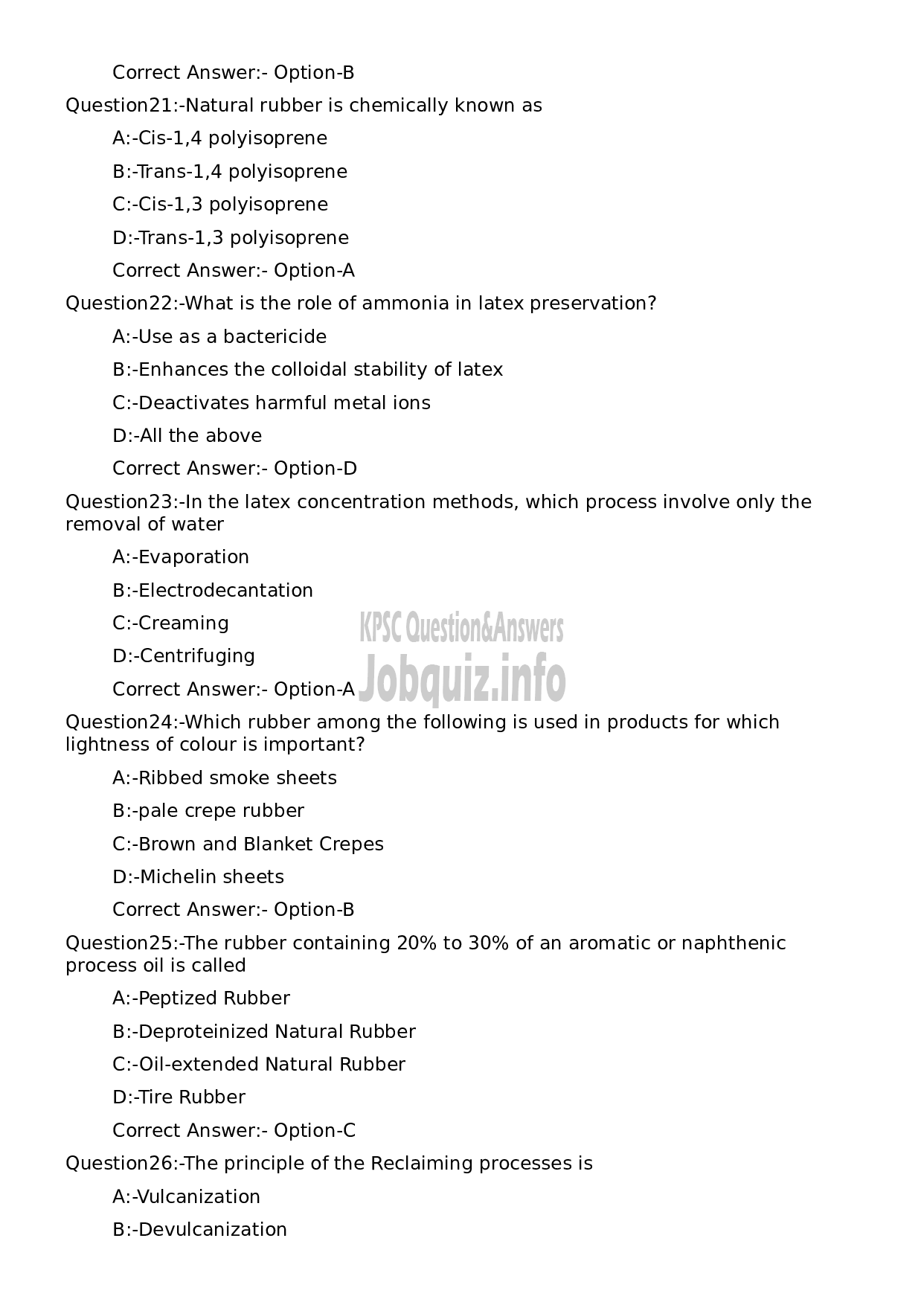 Kerala PSC Question Paper - Assistant Director (Plastic)-5