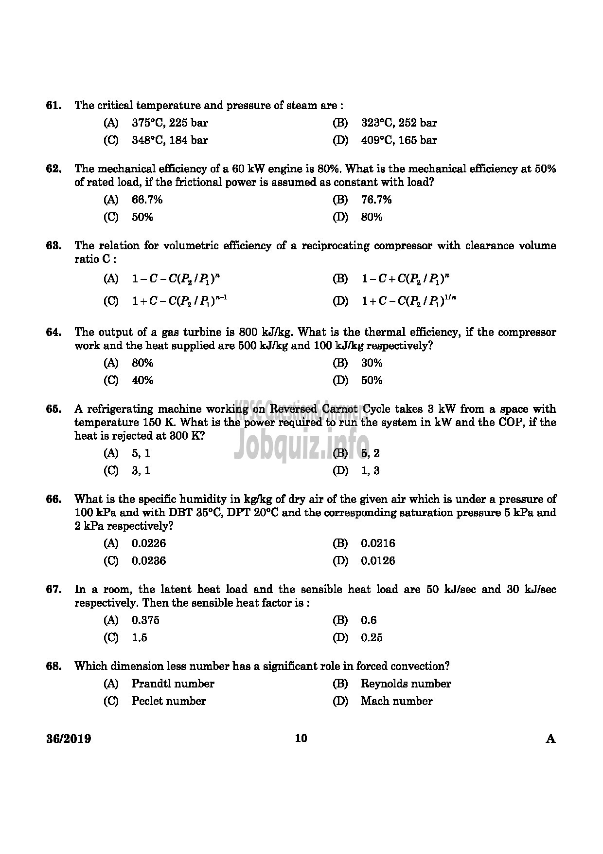 Kerala PSC Question Paper - Assistant Drilling Engineer Mining & Geology Medium of Question : English -8