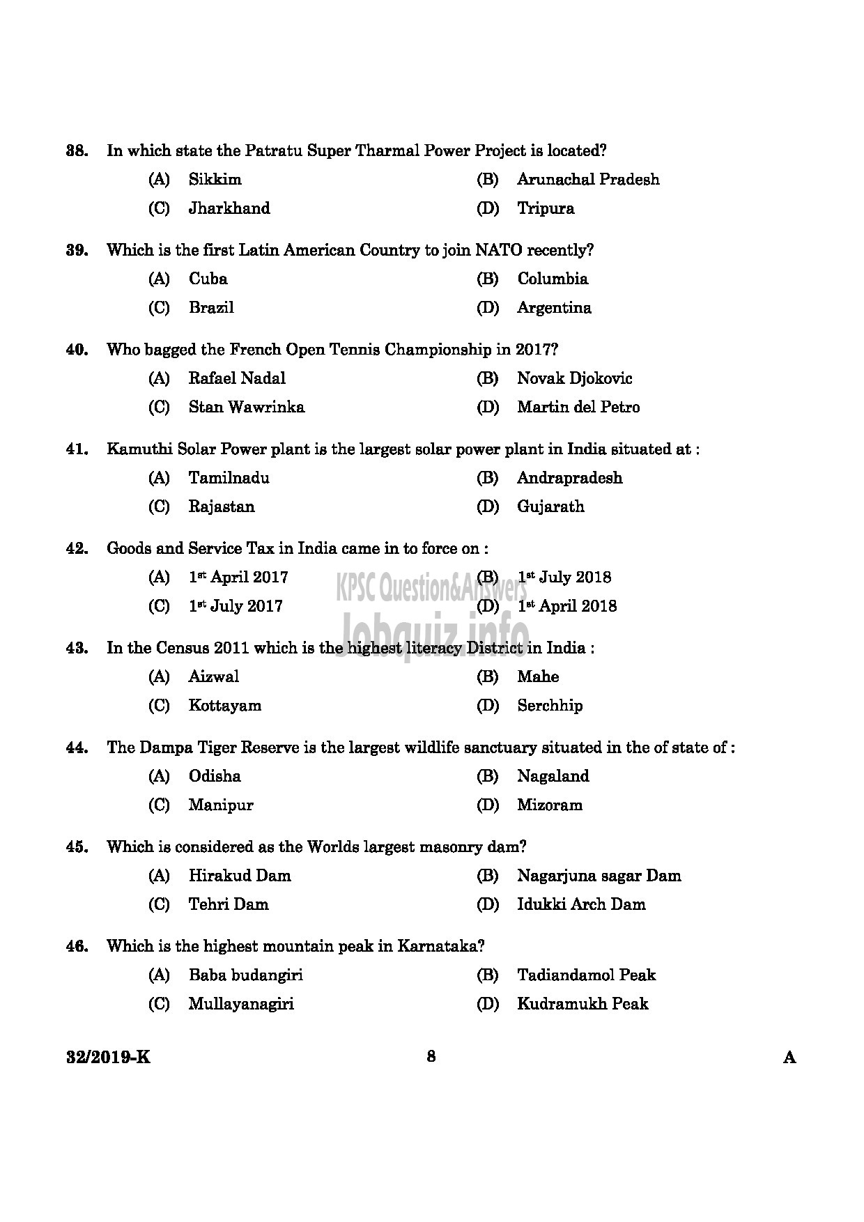 Kerala PSC Question Paper - Assistant Gr II (Direct & By Transfer) Kerala State Housing Board English / Kannada -6