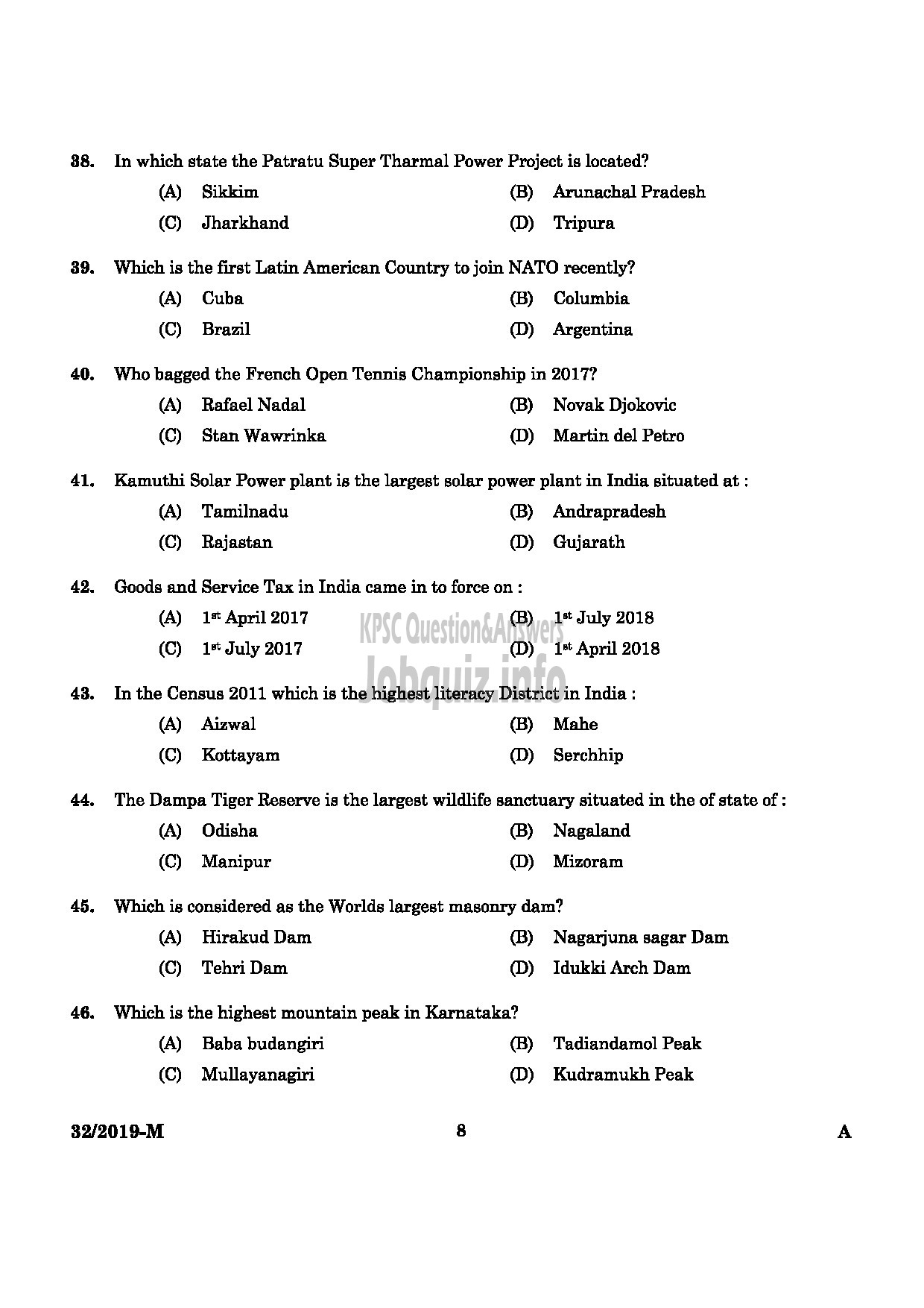Kerala PSC Question Paper - Assistant Gr II (Direct & By Transfer) Kerala State Housing Board English / Malayalam-6