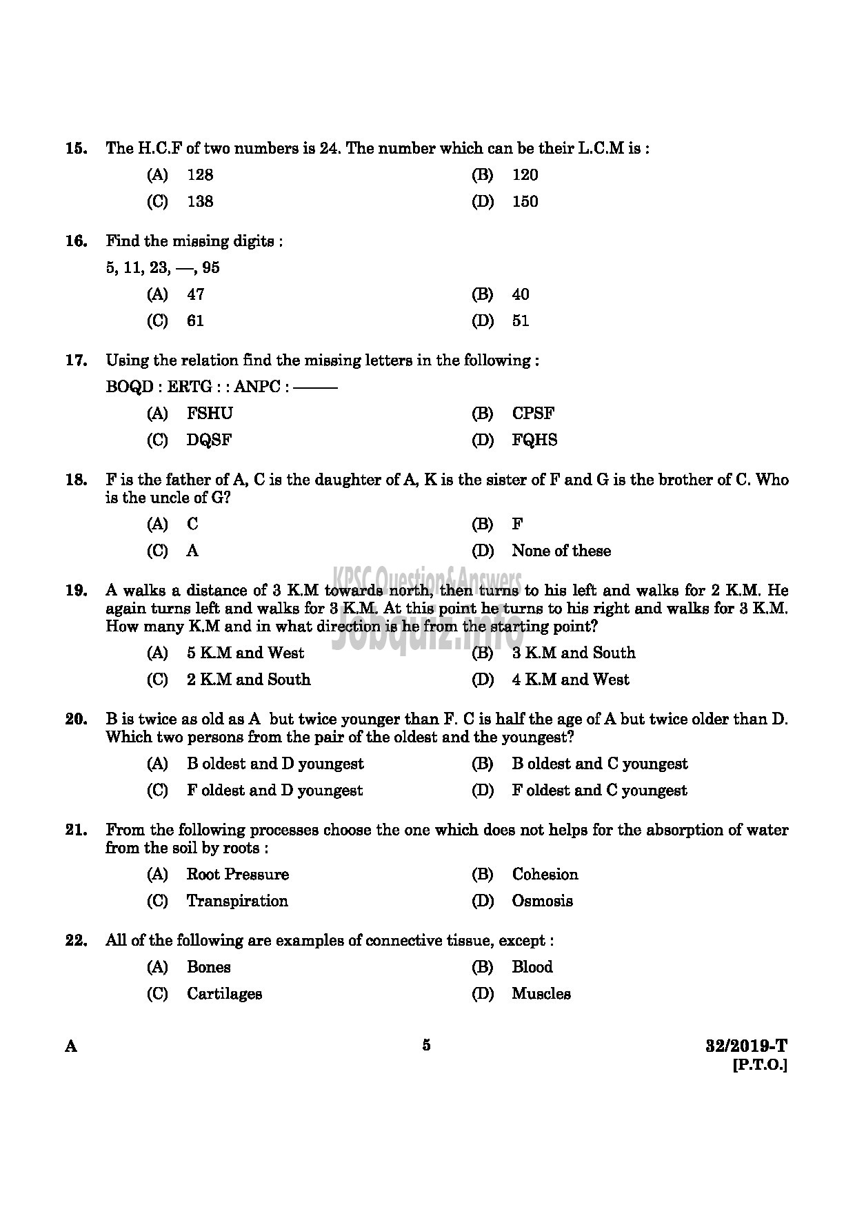 Kerala PSC Question Paper - Assistant Gr II (Direct & By Transfer) Kerala State Housing Board English / Tamil -3