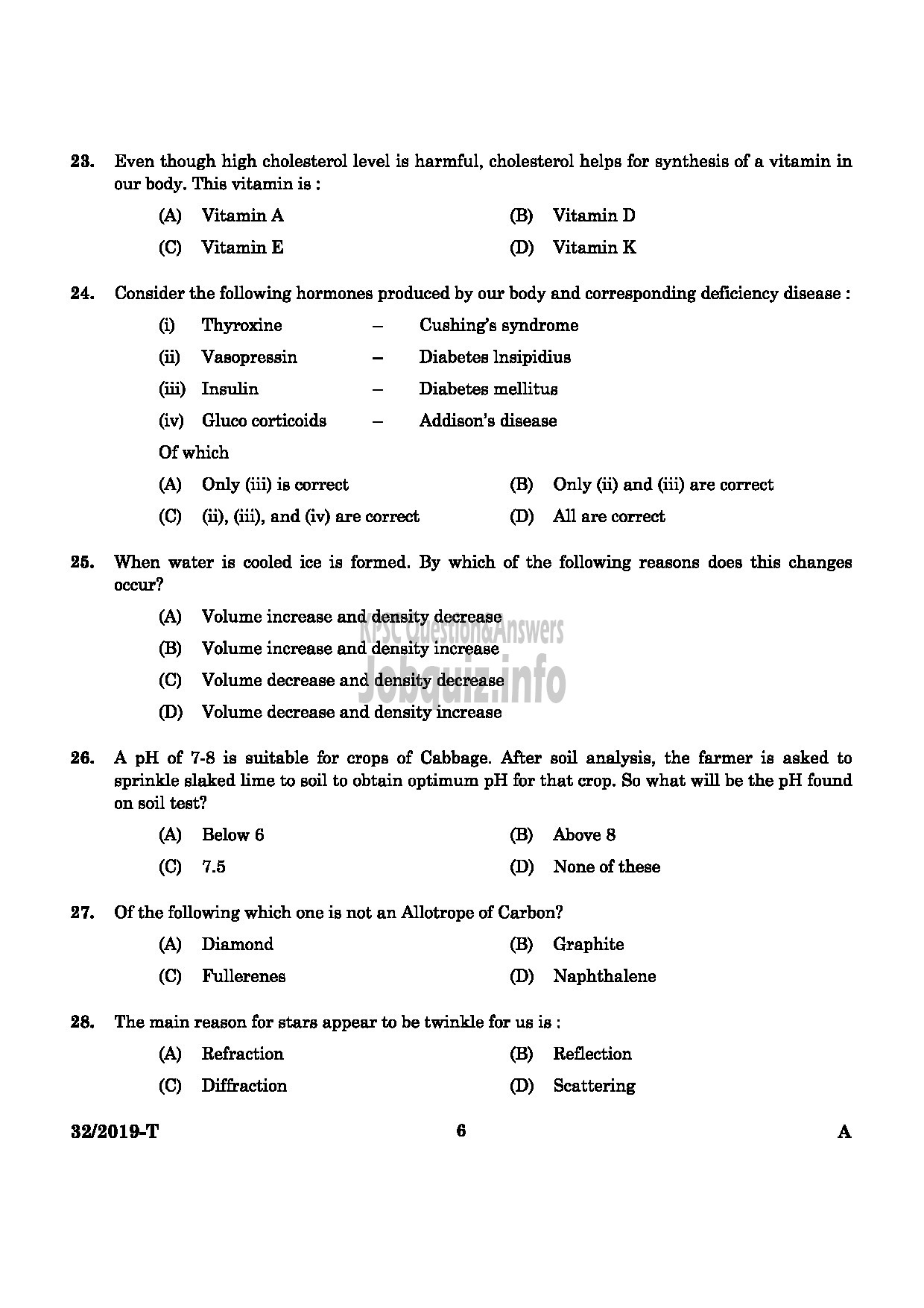 Kerala PSC Question Paper - Assistant Gr II (Direct & By Transfer) Kerala State Housing Board English / Tamil -4