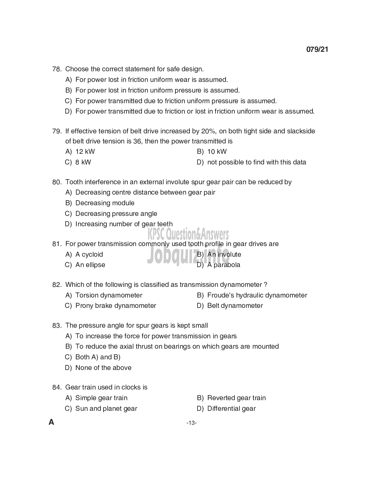 Assistant Manager Mechanical Travancore Titanium Products Ltd Page 