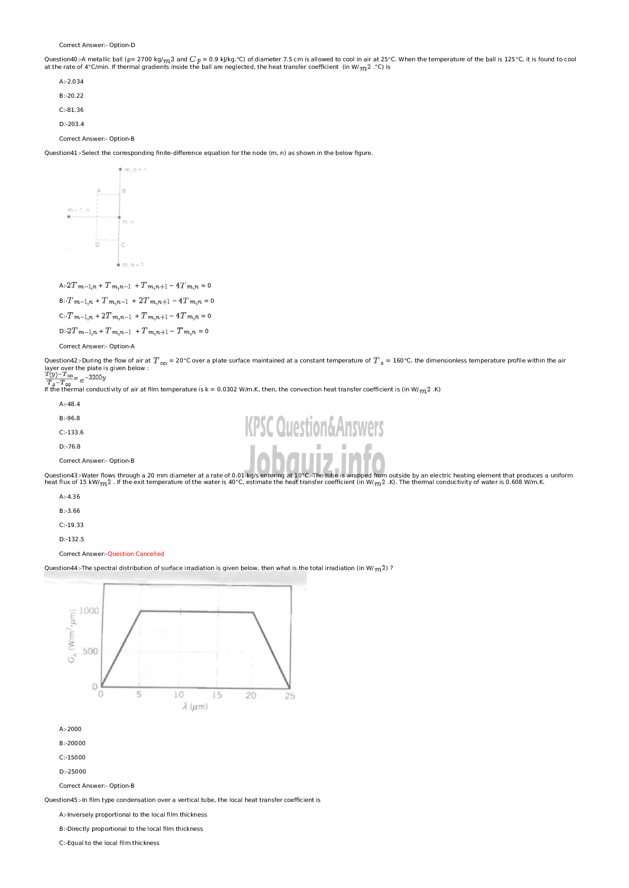 Kerala PSC Question Paper - Assistant Professor (Chemical Engineering)-6