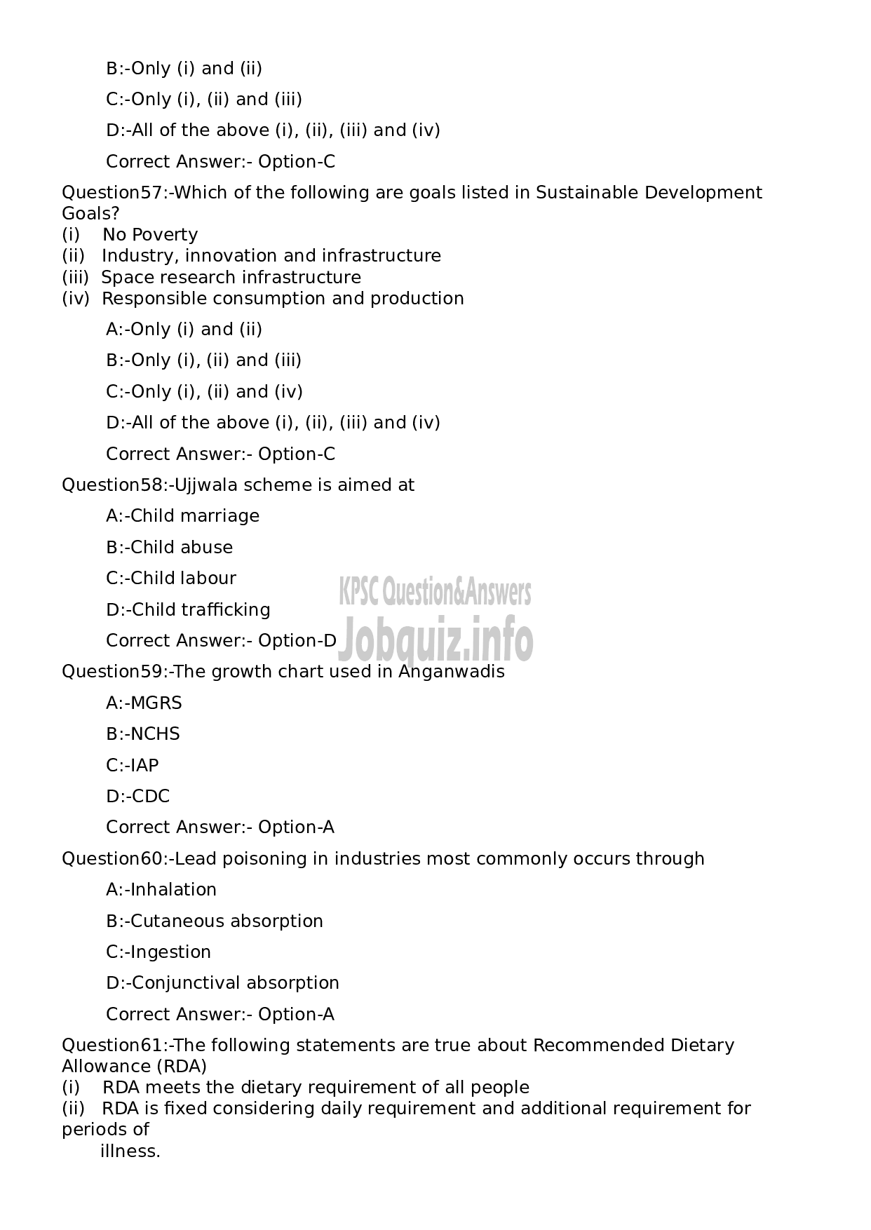 Kerala PSC Question Paper - Assistant Professor Community Medicine (Social and Preventive Medicine)-12