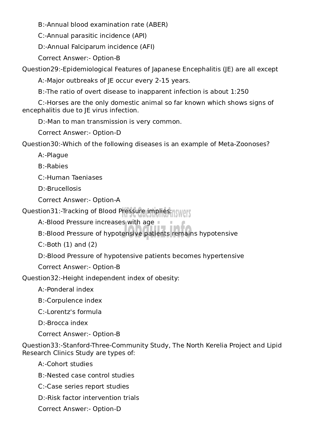 Kerala PSC Question Paper - Assistant Professor Community Medicine (Social and Preventive Medicine)-7