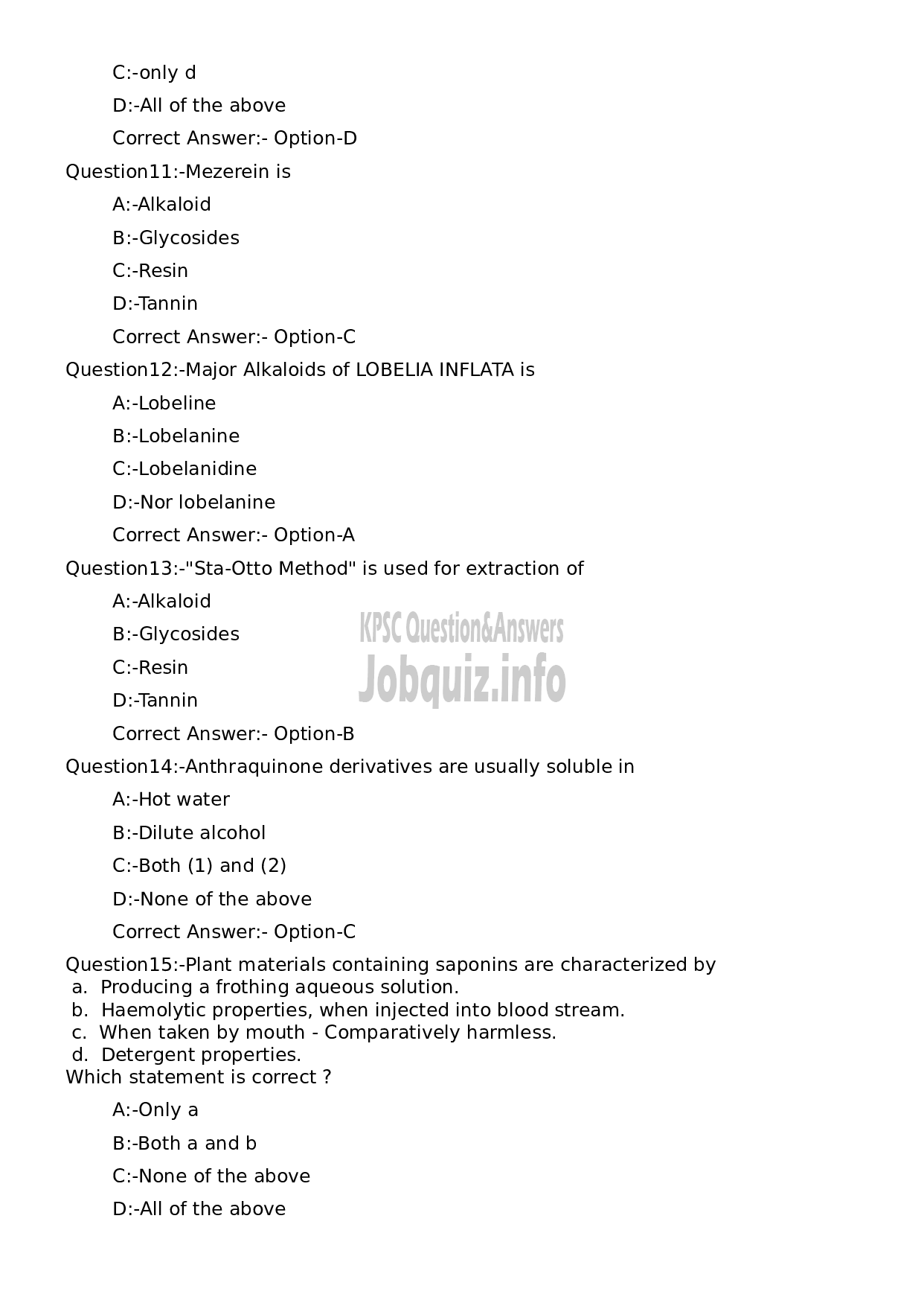 Kerala PSC Question Paper - Assistant Professor Homoeopathic Pharmacy-3