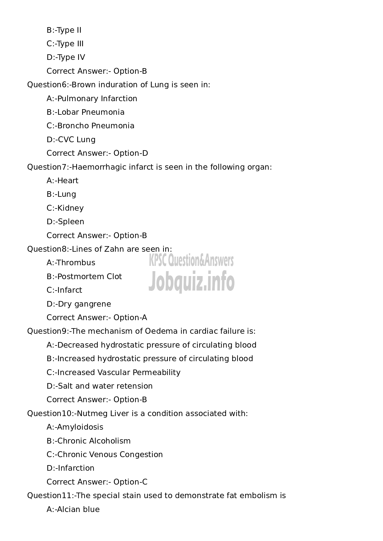 Kerala PSC Question Paper - Assistant Professor Pathology and Microbiology-2