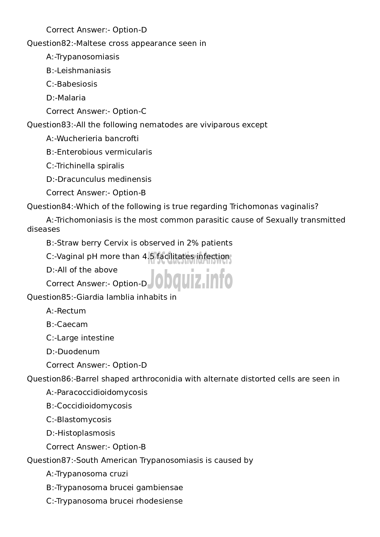 Kerala PSC Question Paper - Assistant Professor Pathology and Microbiology-16