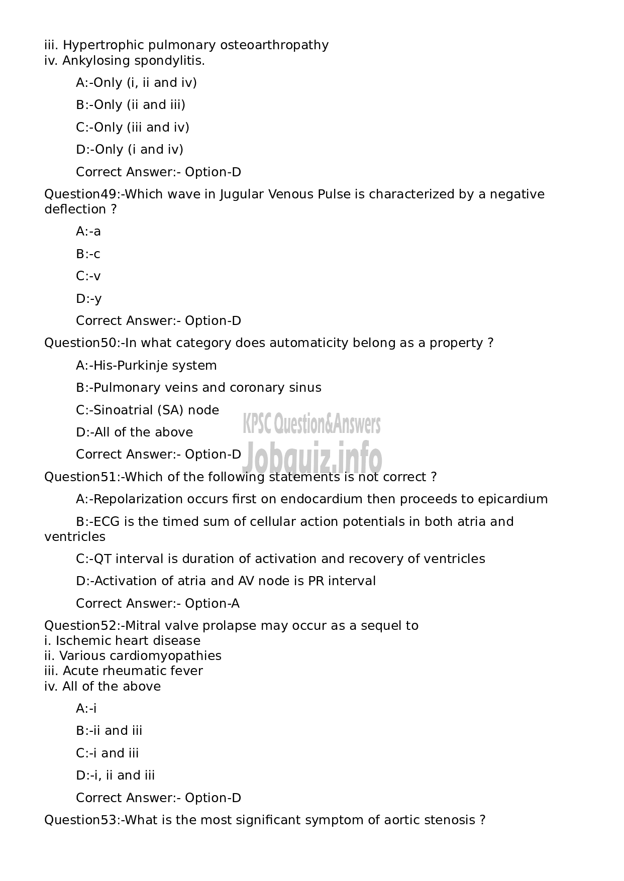 Kerala PSC Question Paper - Assistant Professor Practice of Medicine-10