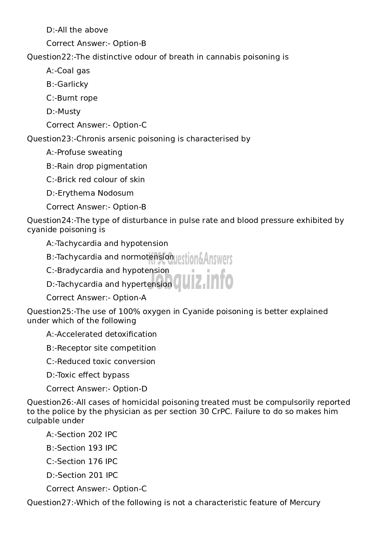 Kerala PSC Question Paper - Assistant Professor in Agadatantra and Vidhi Ayurveda-5