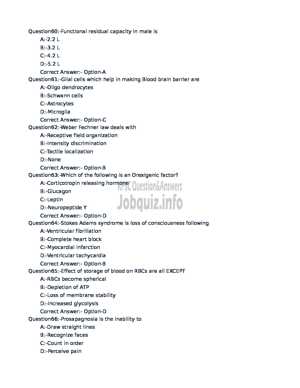 Kerala PSC Question Paper - Assistant Professor in Physiology (NCA) Medical Education-10