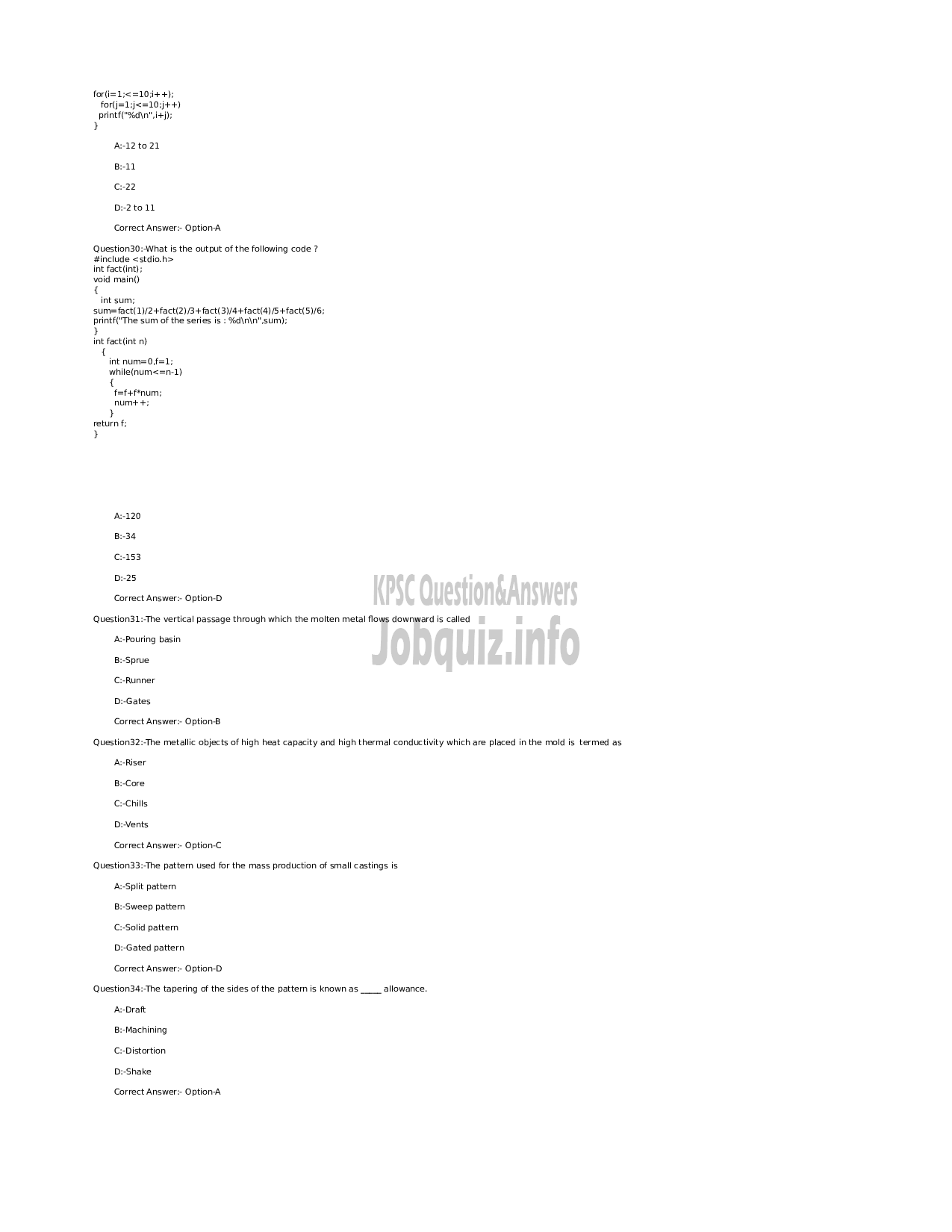 Kerala PSC Question Paper - Assistant Professor in Production Engineering-Technical Education Engineering Colleges -5