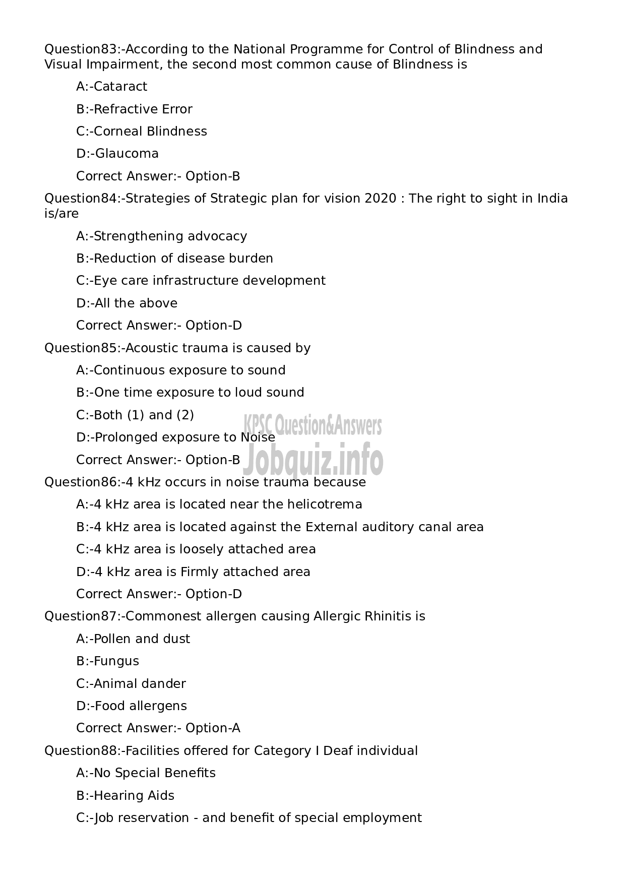 Kerala PSC Question Paper - Assistant Professor in Shalakya Tantra-16