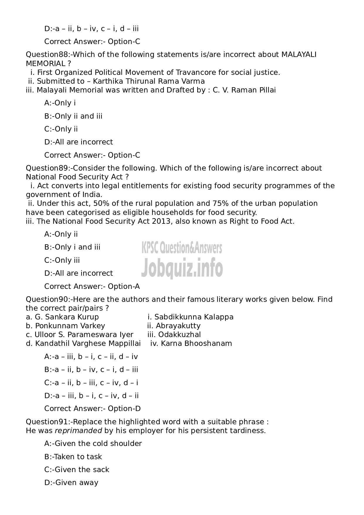 Kerala PSC Question Paper - Assistant Public Prosecutor Grade II-21