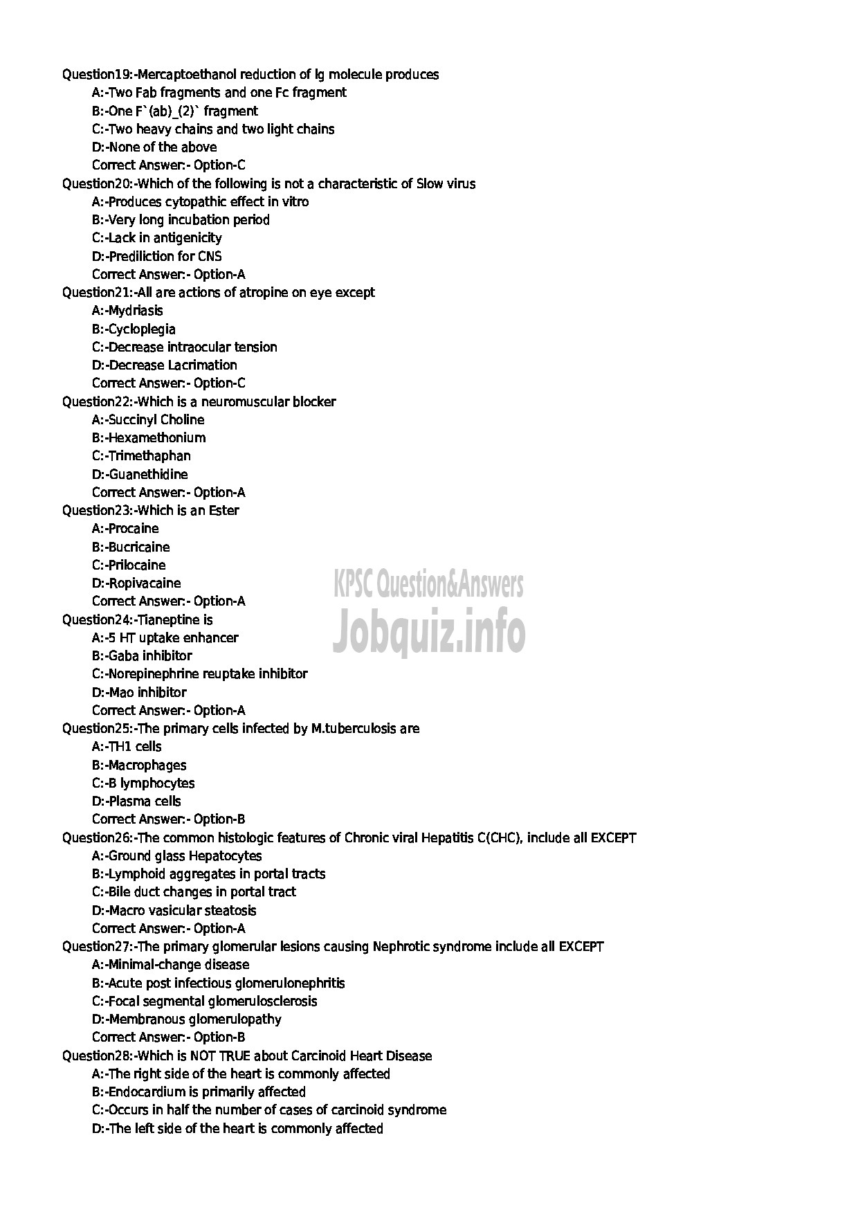 Kerala PSC Question Paper - Assistant Surgeon / casuality Medicine NCA Medical Education-3