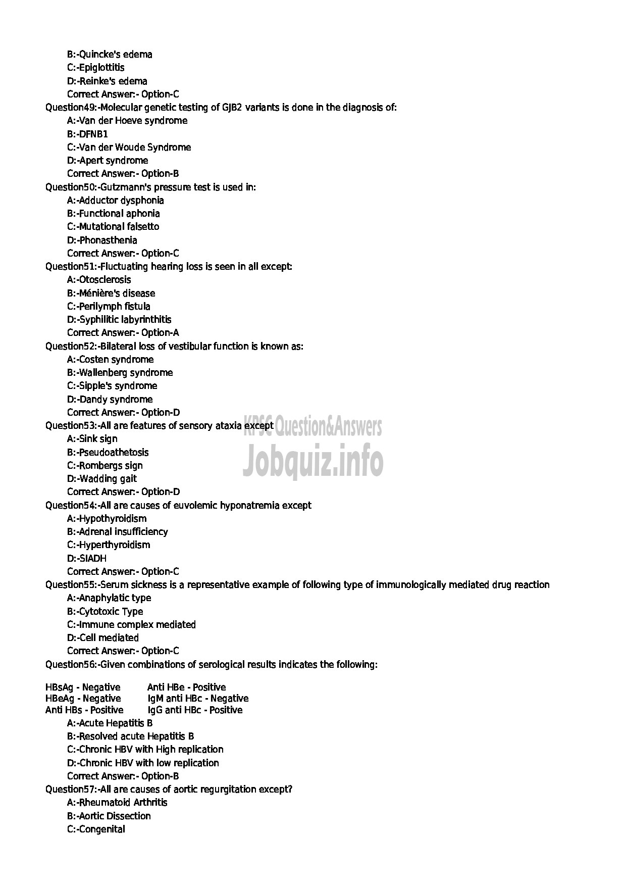 Kerala PSC Question Paper - Assistant Surgeon / casuality Medicine NCA Medical Education-6