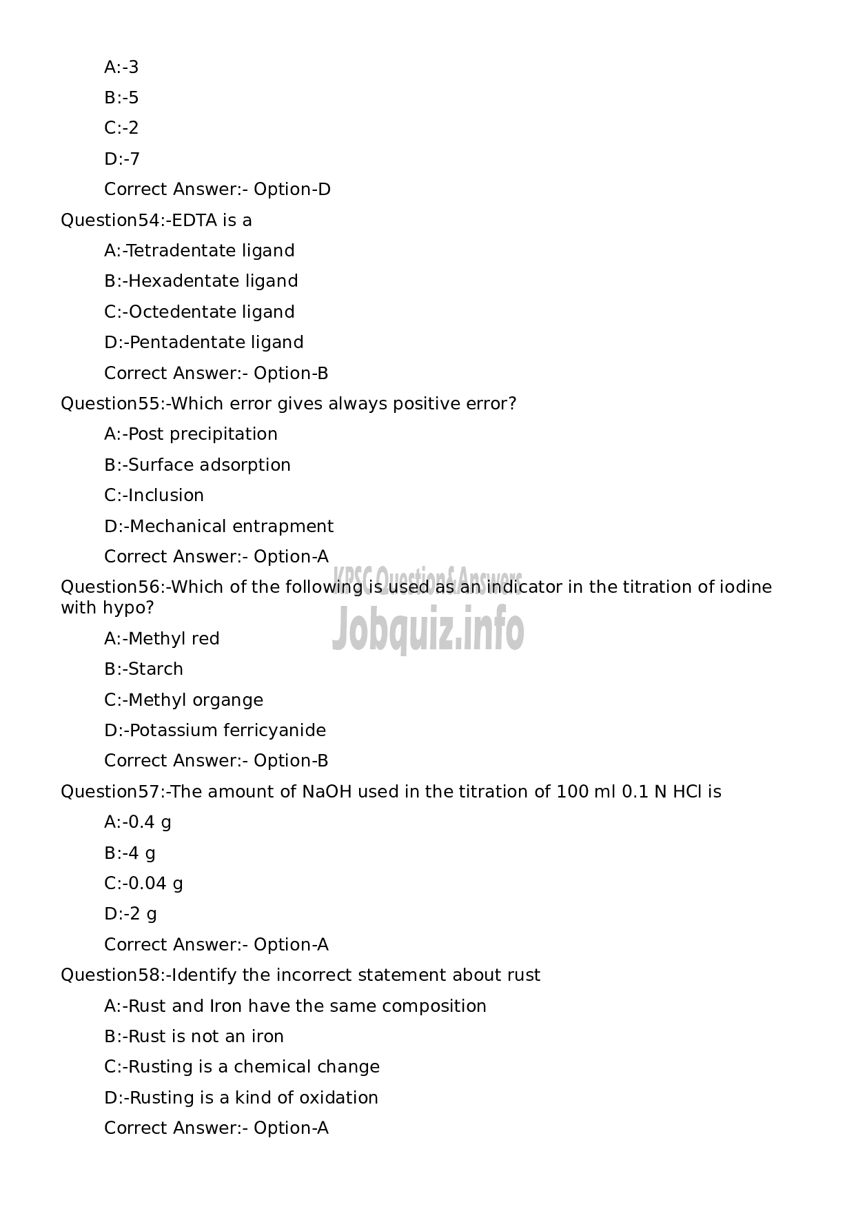 Kerala PSC Question Paper - Assistant Tester cum Guager-11