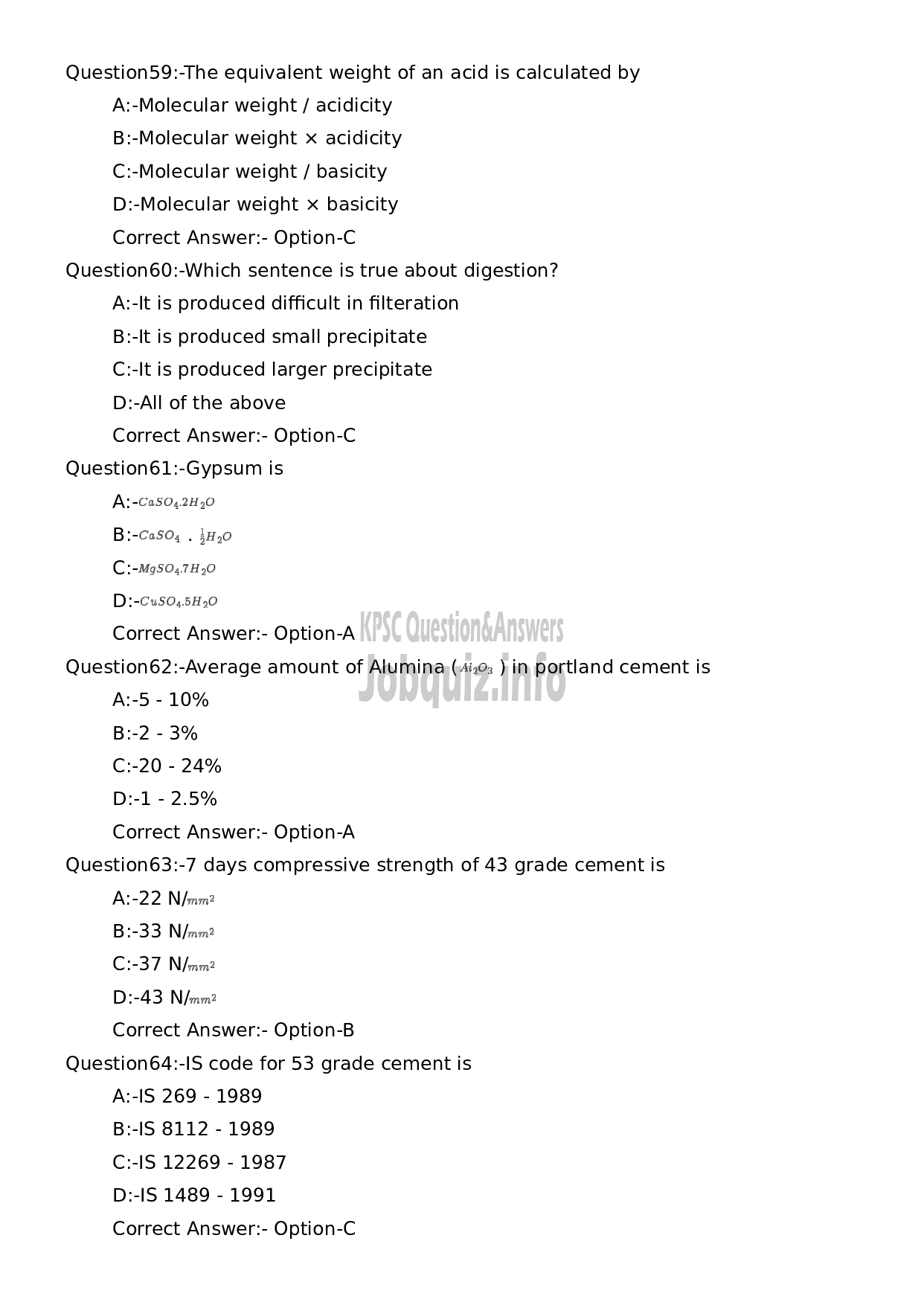 Kerala PSC Question Paper - Assistant Tester cum Guager-12