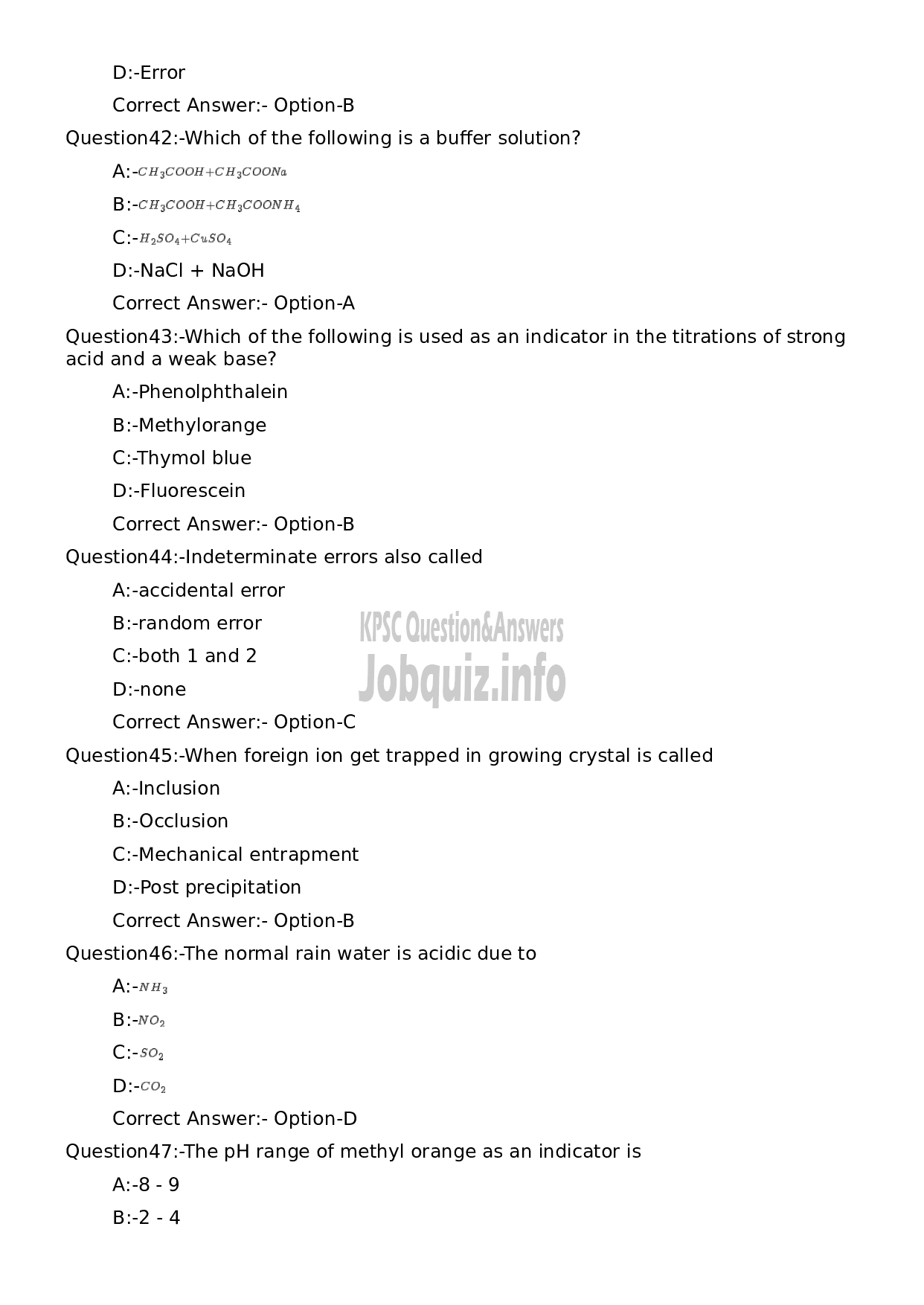 Kerala PSC Question Paper - Assistant Tester cum Guager-9