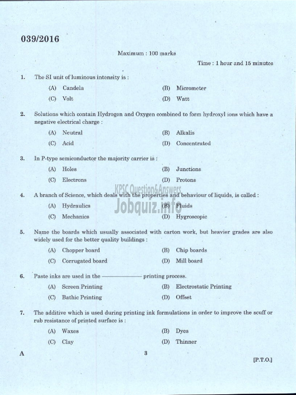 Kerala PSC Question Paper - BINDER GR II PRINTING-1