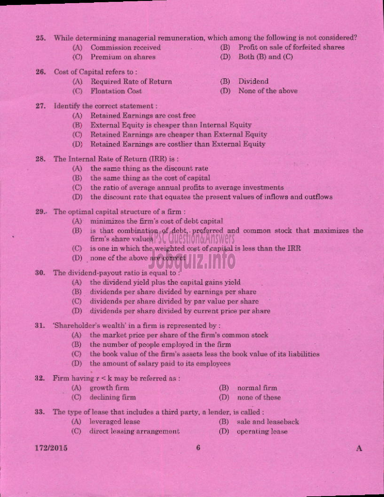 Kerala PSC Question Paper - COMMERCIAL TAX OFFICER SR SC/ST COMMERCIAL TAXES-4